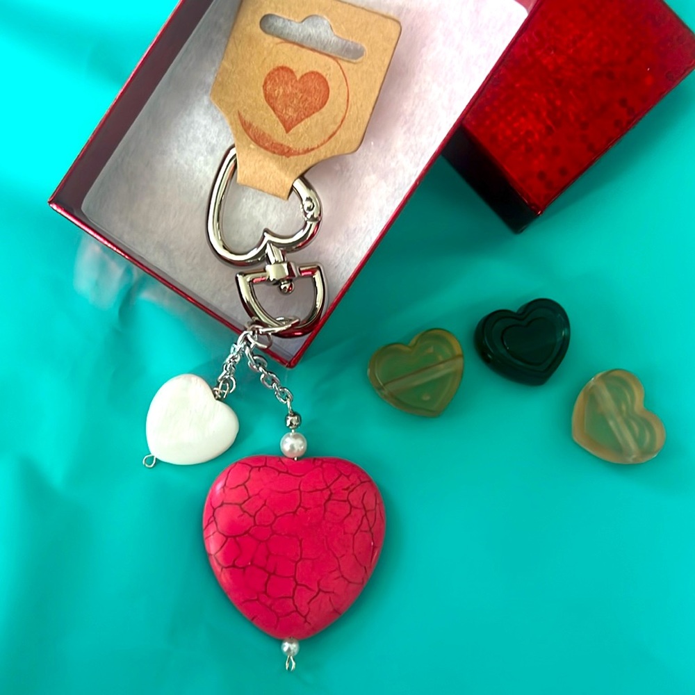 Heart to heart key chain
